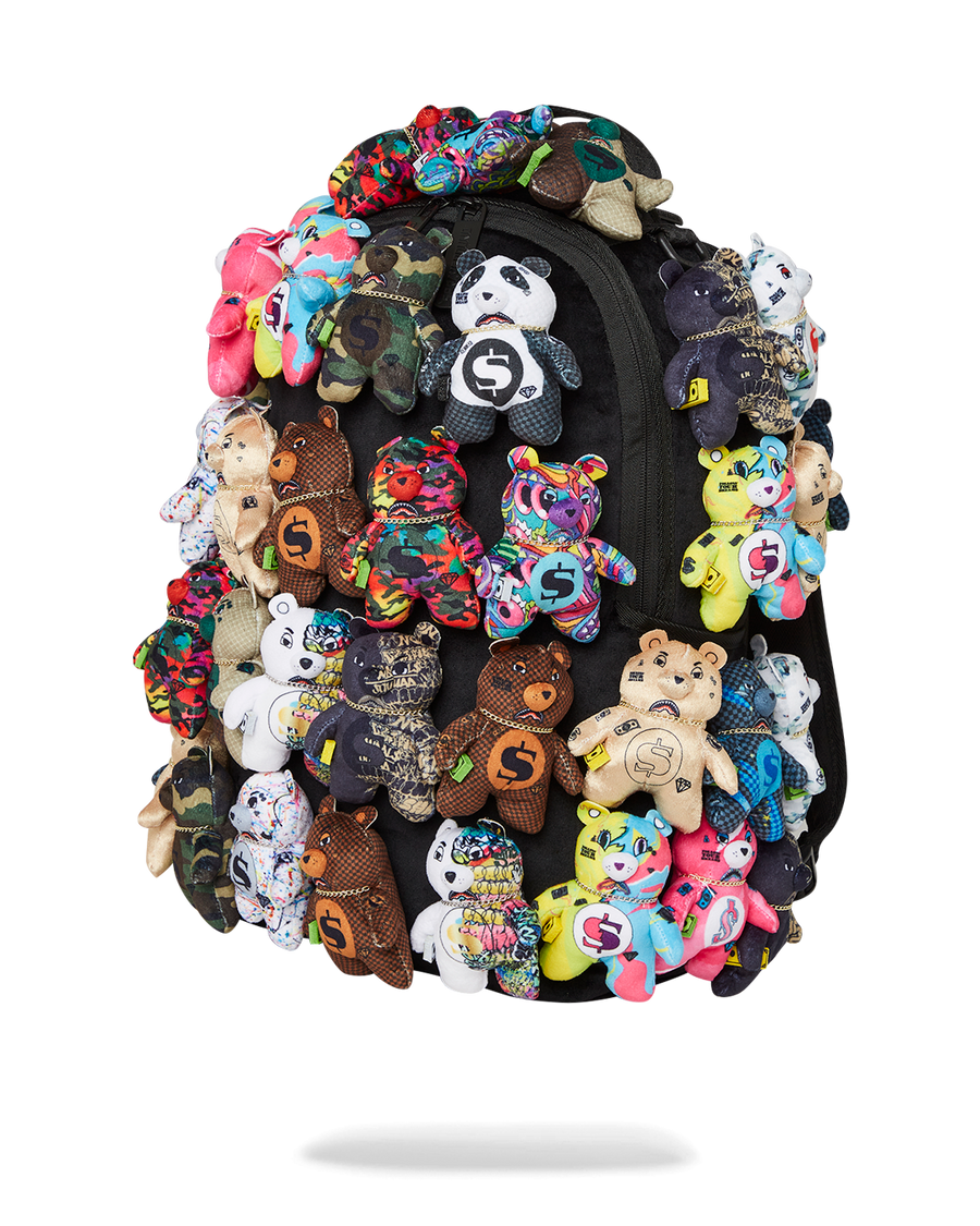 SPRAYGROUND® BACKPACK PACK OF BEARS REAL PLUSH BEARS RUNWAY PIECE BACKPACK - SUPER EXCLUSIVE