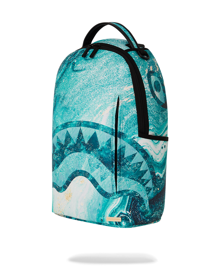 SPRAYGROUND® BACKPACK BLUE LIQUID SHARK DLXSV BACKPACK