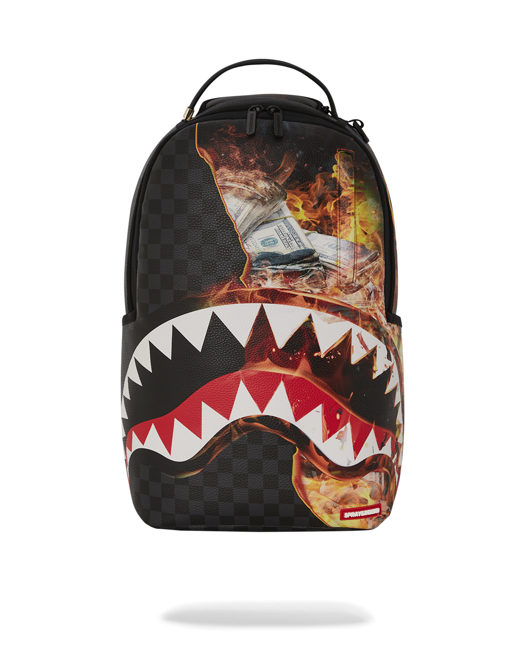 SPRAYGROUND® BACKPACK SHARK FIRE CHECK DLXSV BACKPACK