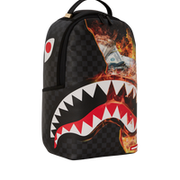 SPRAYGROUND® BACKPACK SHARK FIRE CHECK DLXSV BACKPACK