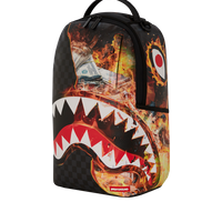 SPRAYGROUND® BACKPACK SHARK FIRE CHECK DLXSV BACKPACK