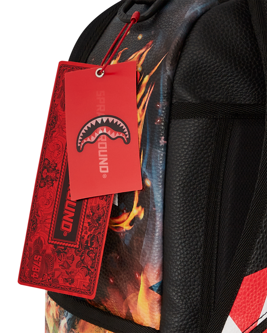 SPRAYGROUND® BACKPACK SHARK FIRE CHECK DLXSV BACKPACK