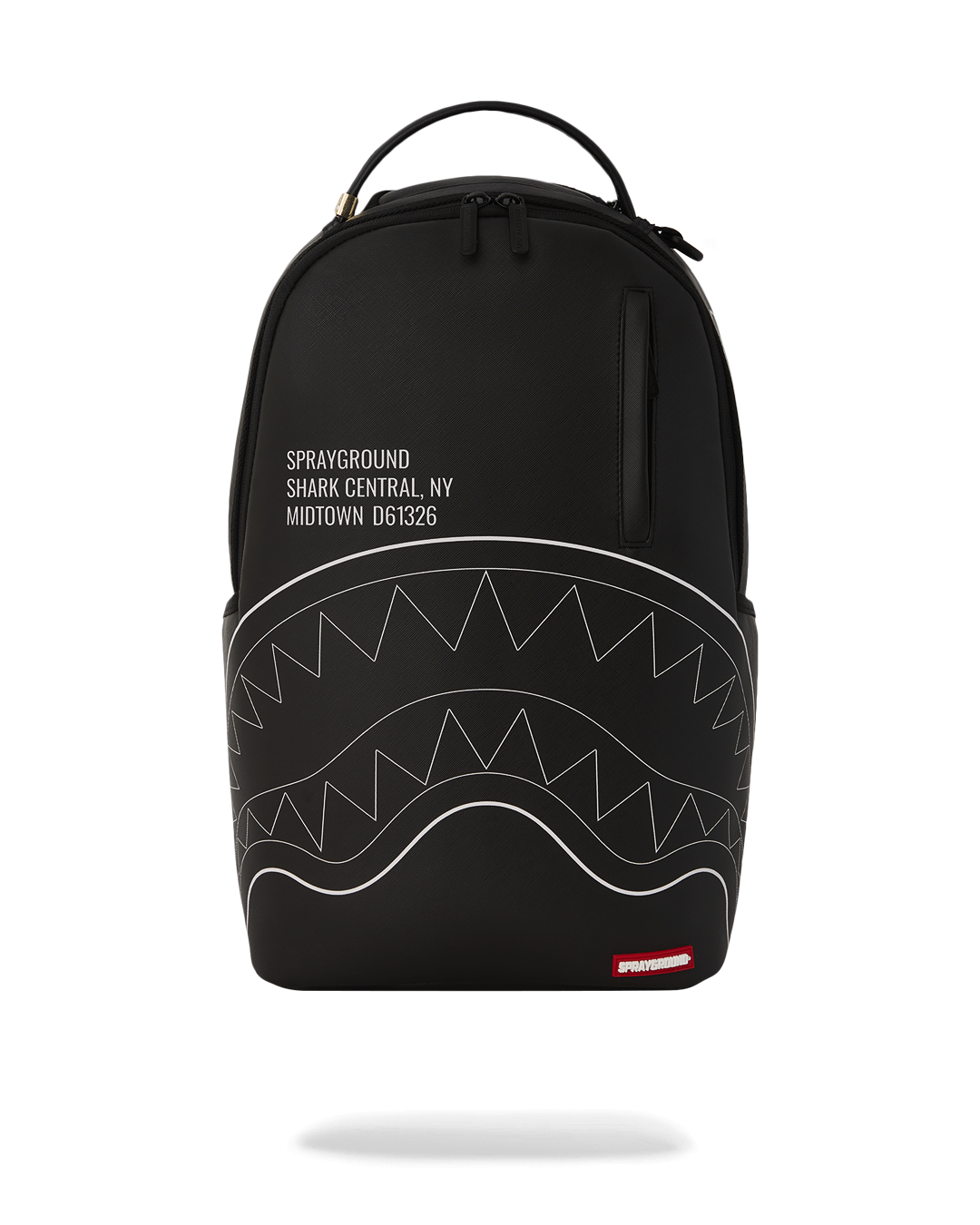 SPRAYGROUND® BACKPACK SHARK CENTRAL BLACK OUTLINE DLXSV BACKPACK