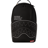 SPRAYGROUND® BACKPACK SHARK CENTRAL BLACK OUTLINE DLXSV BACKPACK