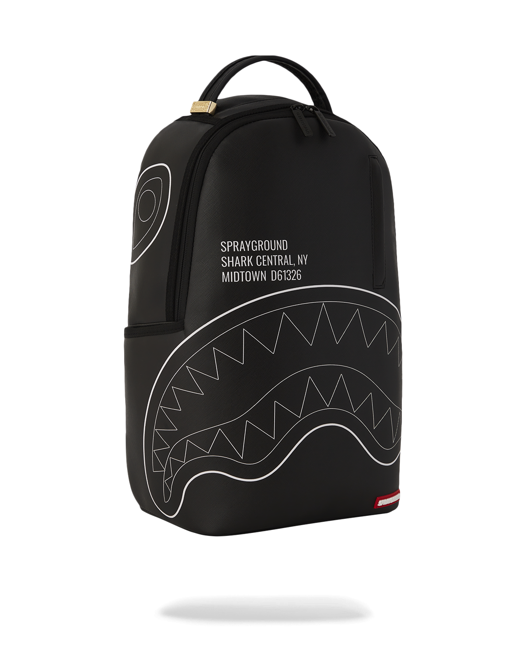 SPRAYGROUND® BACKPACK SHARK CENTRAL BLACK OUTLINE DLXSV BACKPACK