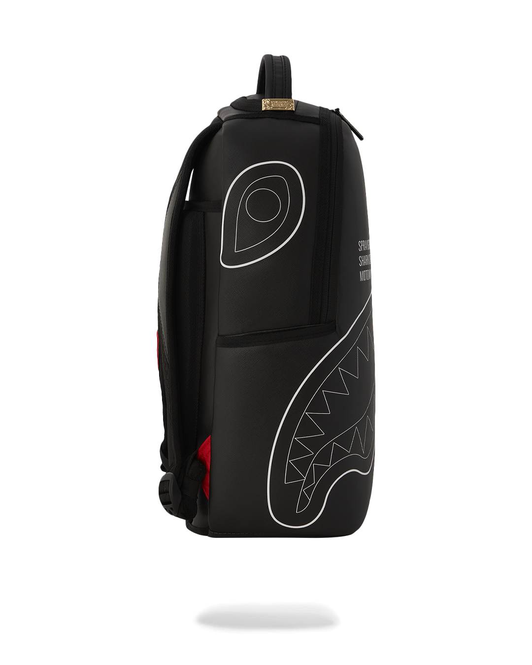 SPRAYGROUND® BACKPACK SHARK CENTRAL BLACK OUTLINE DLXSV BACKPACK