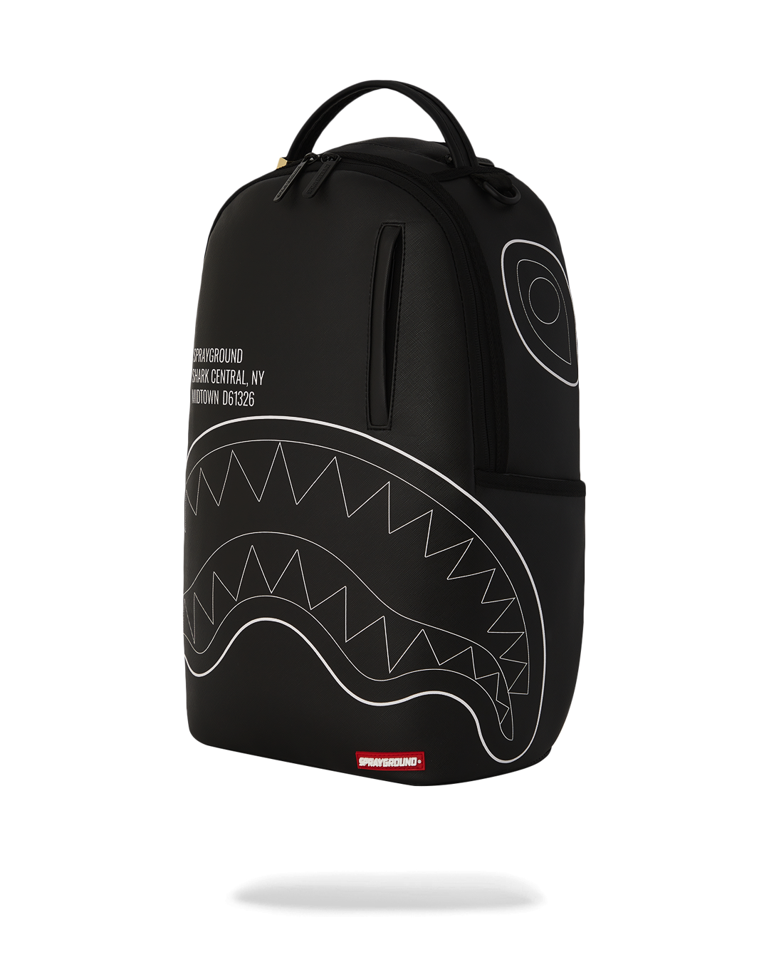 SPRAYGROUND® BACKPACK SHARK CENTRAL BLACK OUTLINE DLXSV BACKPACK