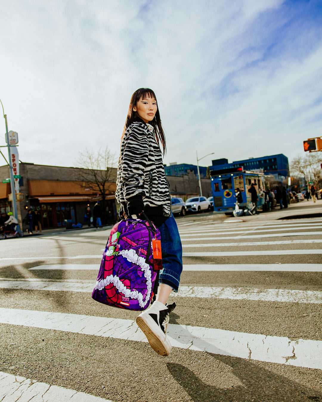 SPRAYGROUND® BACKPACK NICKELODEON INVADER ZIM ON CLOUDS DLXSR BACKPACK