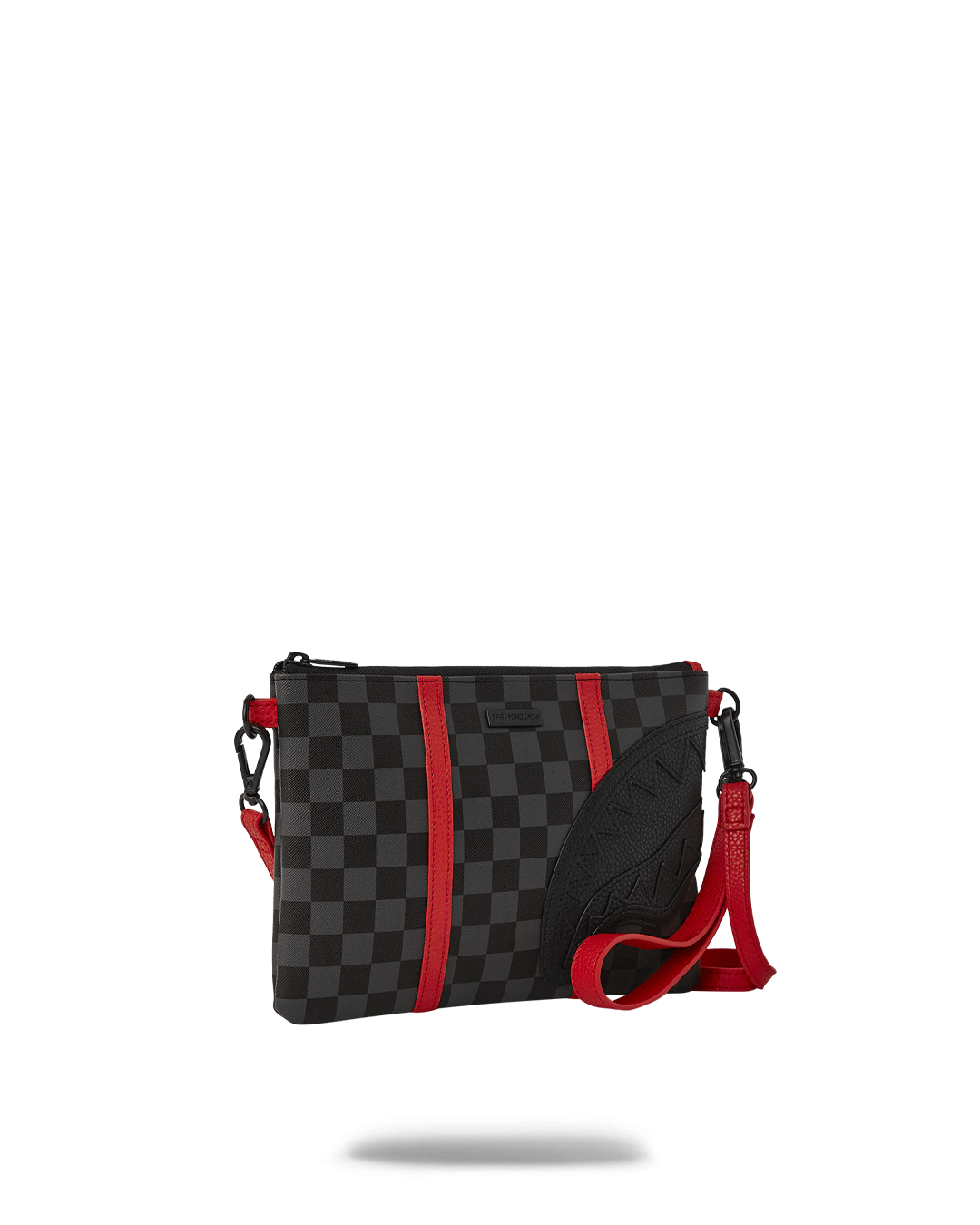 SPRAYGROUND® POUCHETTE MONACO SHARK CLUB CROSSOVER CLUTCH W/ SHOULDER STRAP