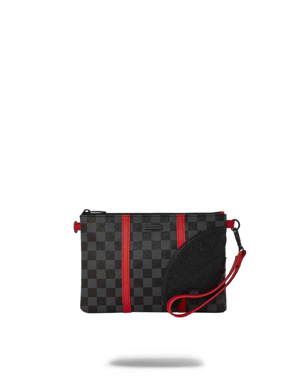 SPRAYGROUND® POUCHETTE MONACO SHARK CLUB CROSSOVER CLUTCH W/ SHOULDER STRAP