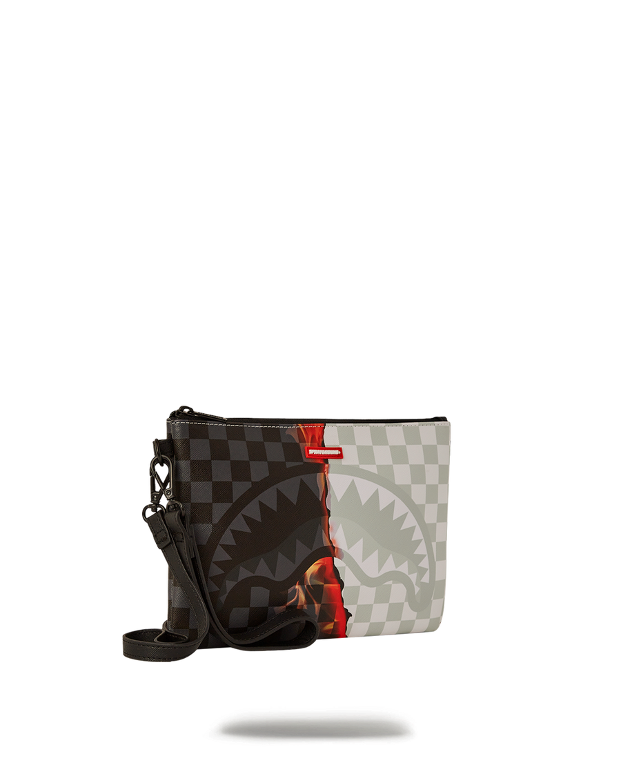 SPRAYGROUND® POUCHETTE RING OF FIRE CROSSOVER CLUTCH W/ SHOULDER STRAP