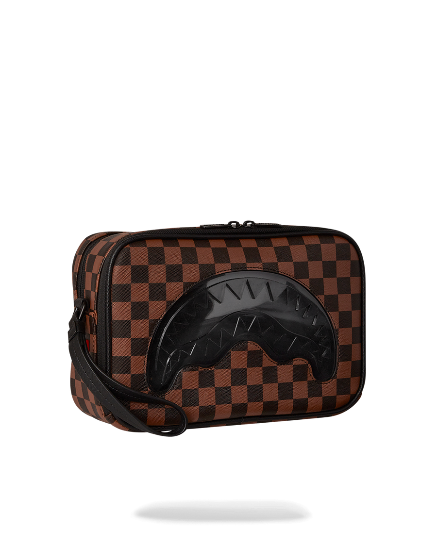 SPRAYGROUND® TOILETRY SHARKS IN PARIS CLEAR FOR TAKEOFF TOILETRY BAG