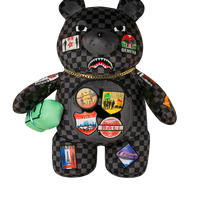 SPRAYGROUND® BACKPACK GLOBAL MOGUL UNLIMITED MILES MONEYBEAR TEDDYBEAR BACKPACK