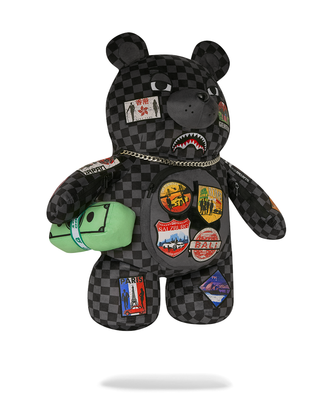 SPRAYGROUND® BACKPACK GLOBAL MOGUL UNLIMITED MILES MONEYBEAR TEDDYBEAR BACKPACK