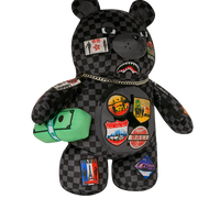 SPRAYGROUND® BACKPACK GLOBAL MOGUL UNLIMITED MILES MONEYBEAR TEDDYBEAR BACKPACK