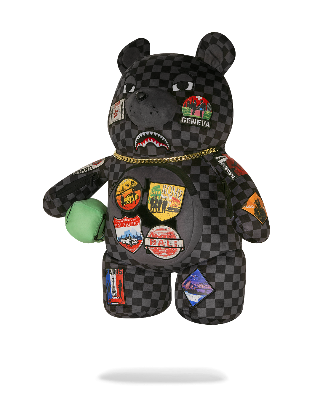 SPRAYGROUND® BACKPACK GLOBAL MOGUL UNLIMITED MILES MONEYBEAR TEDDYBEAR BACKPACK