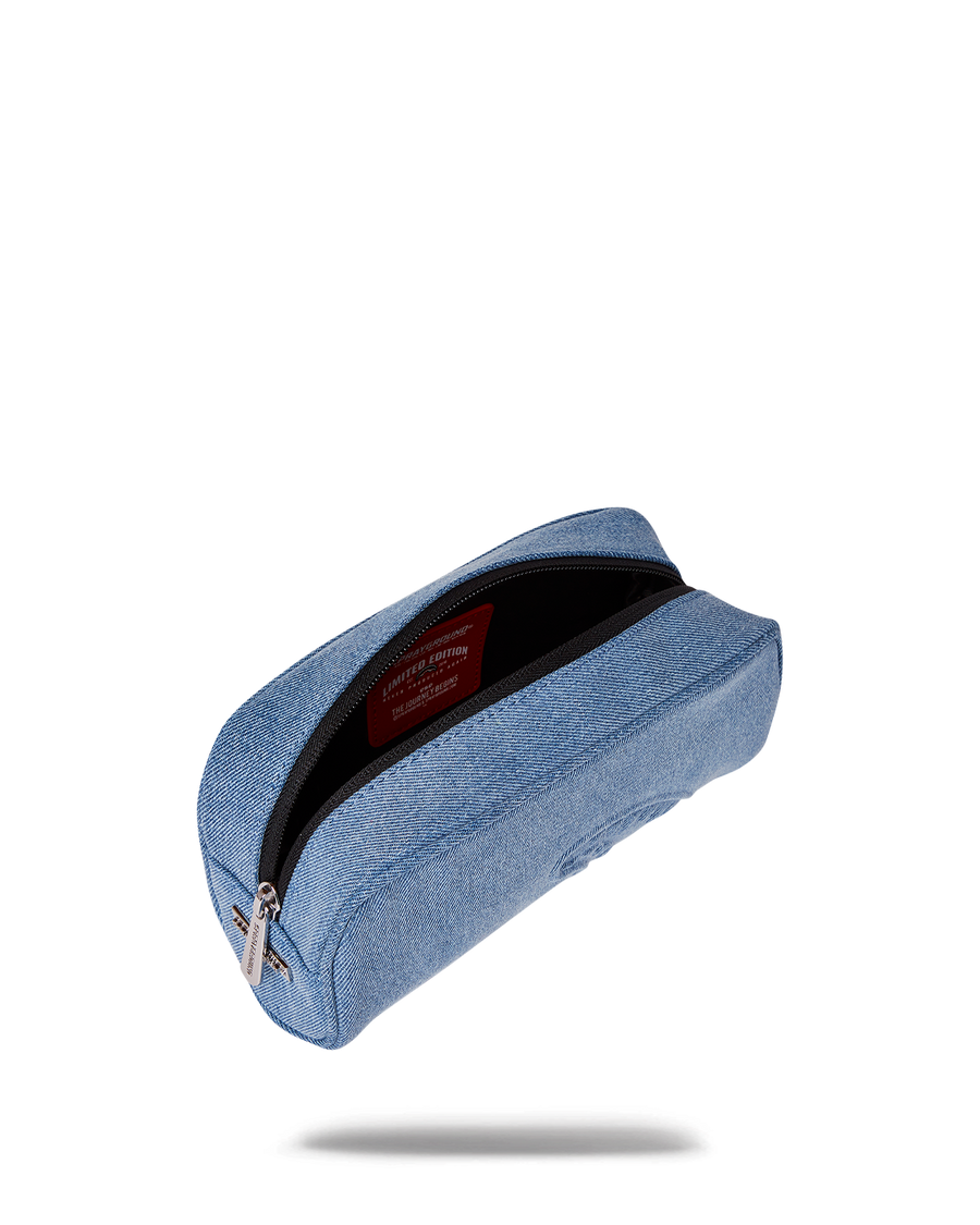 SPRAYGROUND® POUCH STONE WASHED SHARK PENCIL POUCH