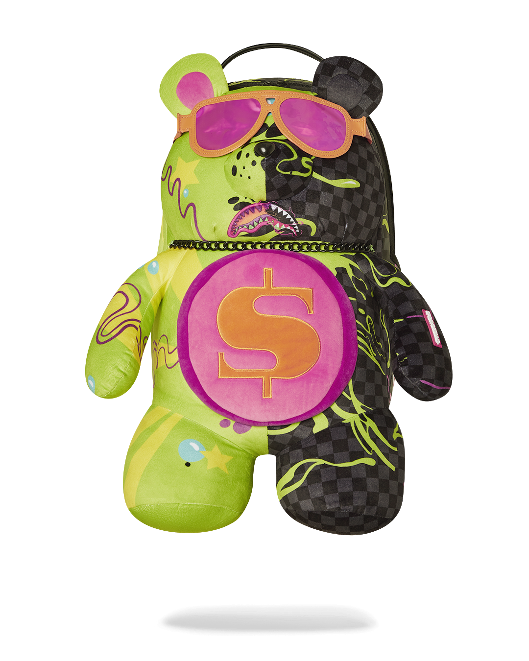 SPRAYGROUND® BACKPACK SLIME DIME MONEYBEAR TEDDYBEAR ON BACKPACK