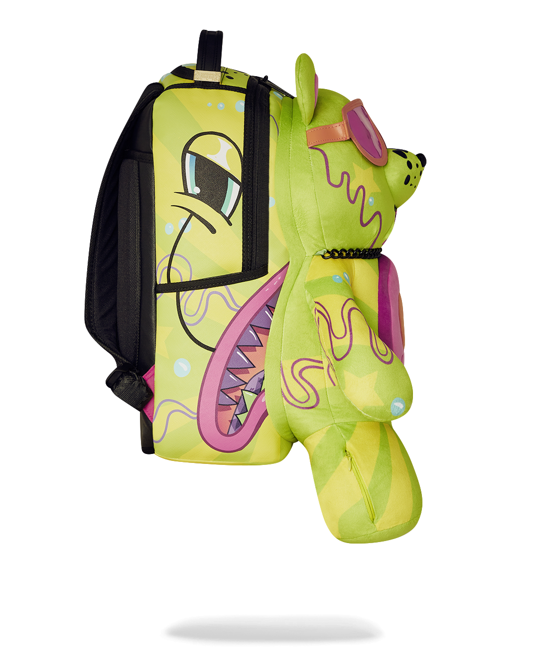 SPRAYGROUND® BACKPACK SLIME DIME MONEYBEAR TEDDYBEAR ON BACKPACK