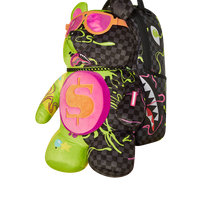 SPRAYGROUND® BACKPACK SLIME DIME MONEYBEAR TEDDYBEAR ON BACKPACK