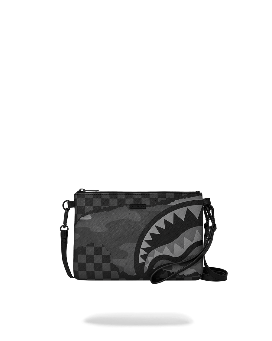 SPRAYGROUND® POUCHETTE 3AM RIPTIDE CROSSOVER CLUTCH W/ SHOULDER STRAP