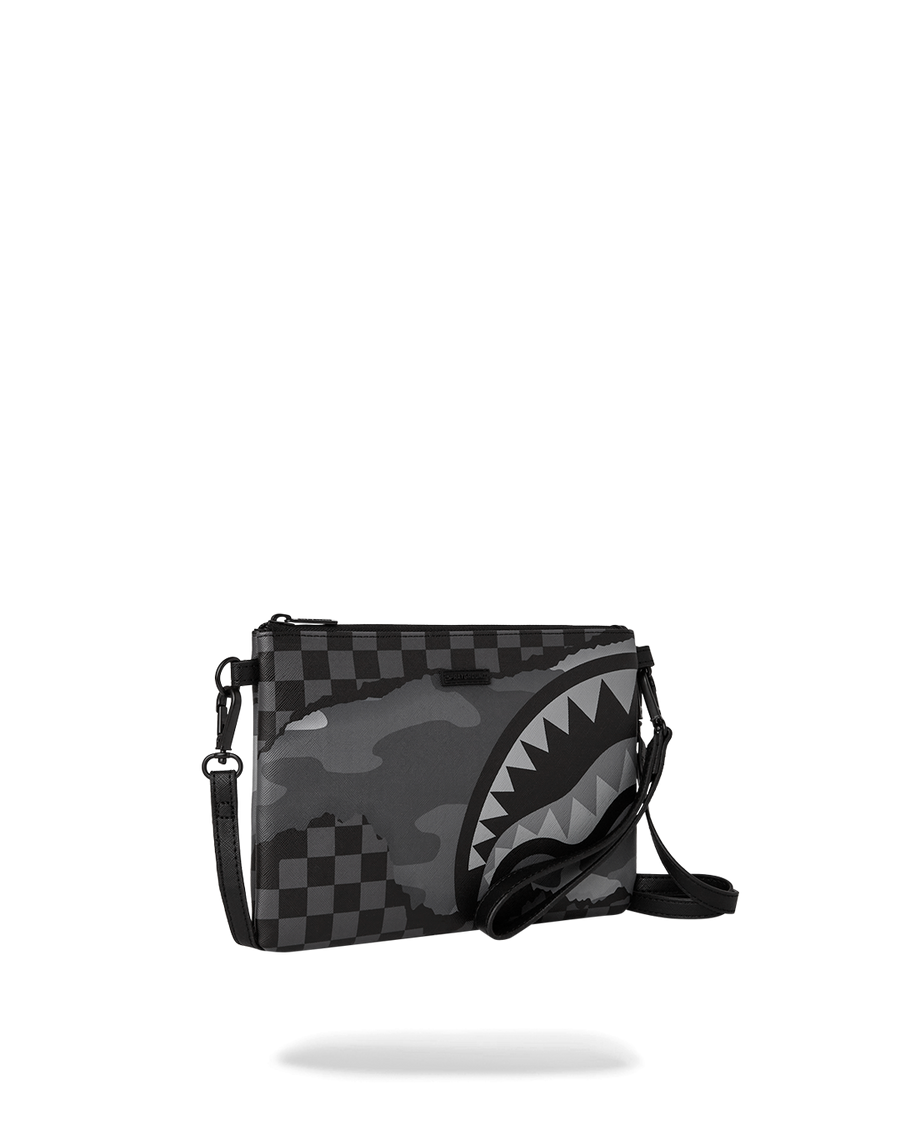 SPRAYGROUND® POUCHETTE 3AM RIPTIDE CROSSOVER CLUTCH W/ SHOULDER STRAP