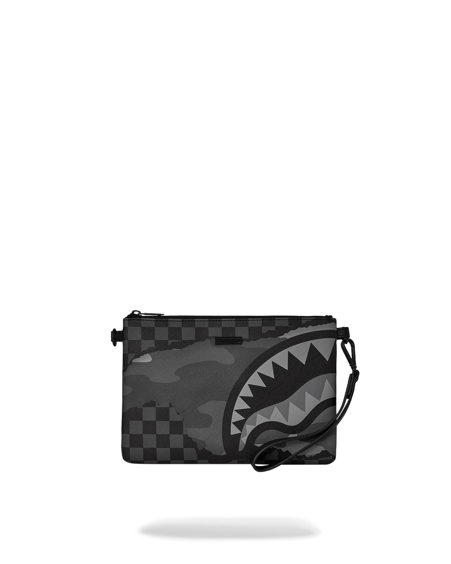 SPRAYGROUND® POUCHETTE 3AM RIPTIDE CROSSOVER CLUTCH W/ SHOULDER STRAP