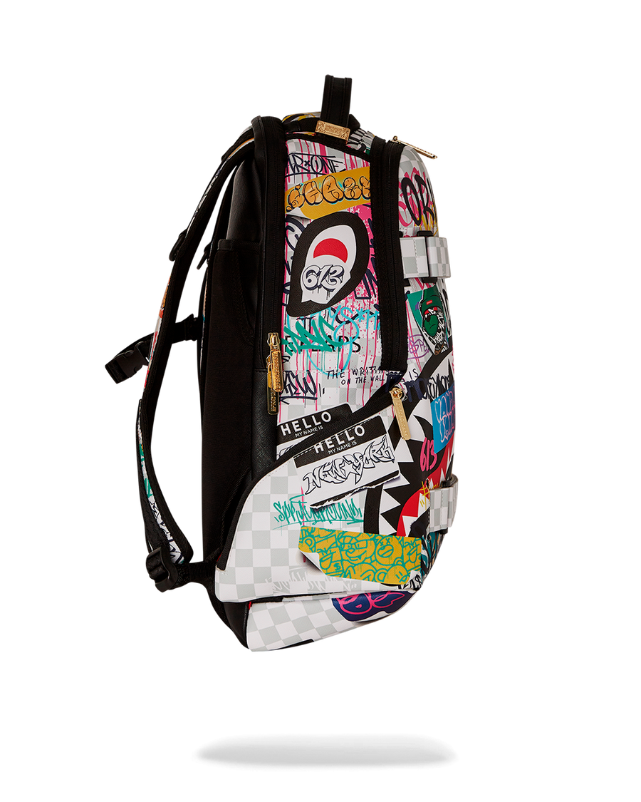 CREATE ANOTHER DAY SKATEBOARD-STRAP BACKPACK