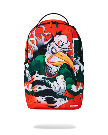 SPRAYGROUND® BACKPACK UNIVERSITY OF MIAMI CLAP BACK DLXSR BACKPACK