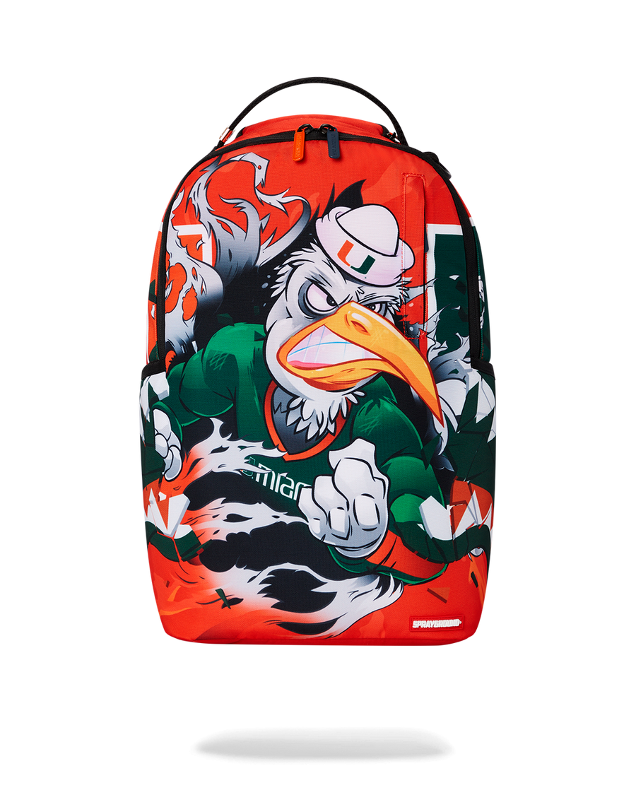 SPRAYGROUND® BACKPACK UNIVERSITY OF MIAMI CLAP BACK DLXSR BACKPACK