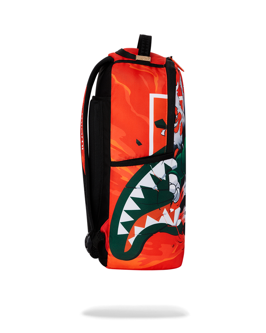 SPRAYGROUND® BACKPACK UNIVERSITY OF MIAMI CLAP BACK DLXSR BACKPACK