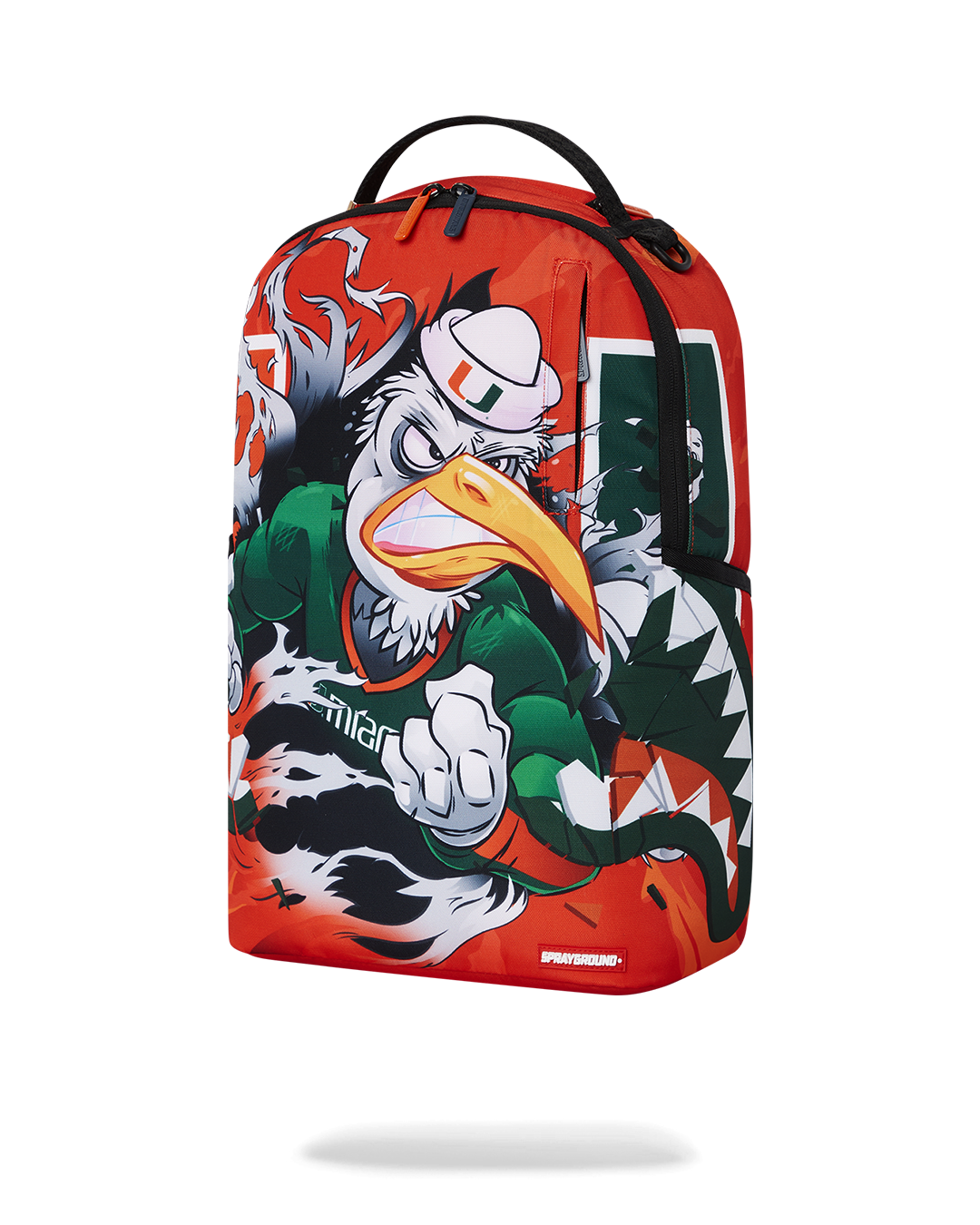 SPRAYGROUND® BACKPACK UNIVERSITY OF MIAMI CLAP BACK DLXSR BACKPACK