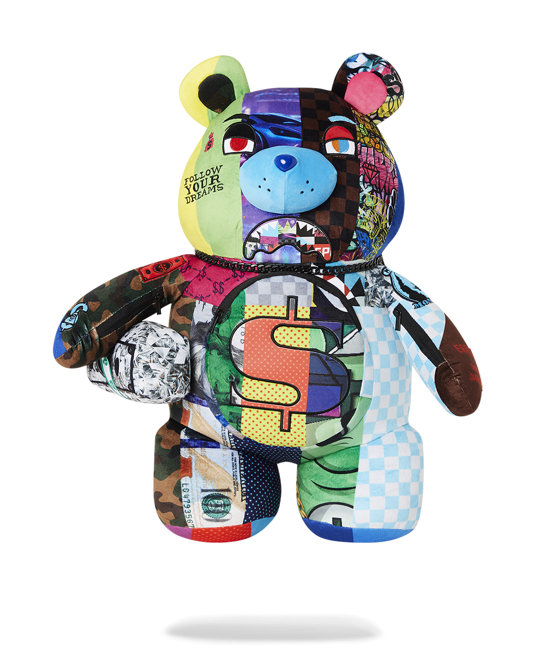 SPRAYGROUND® BACKPACK SHARK MASTERPIECES MONEYBEAR TEDDYBEAR BACKPACK