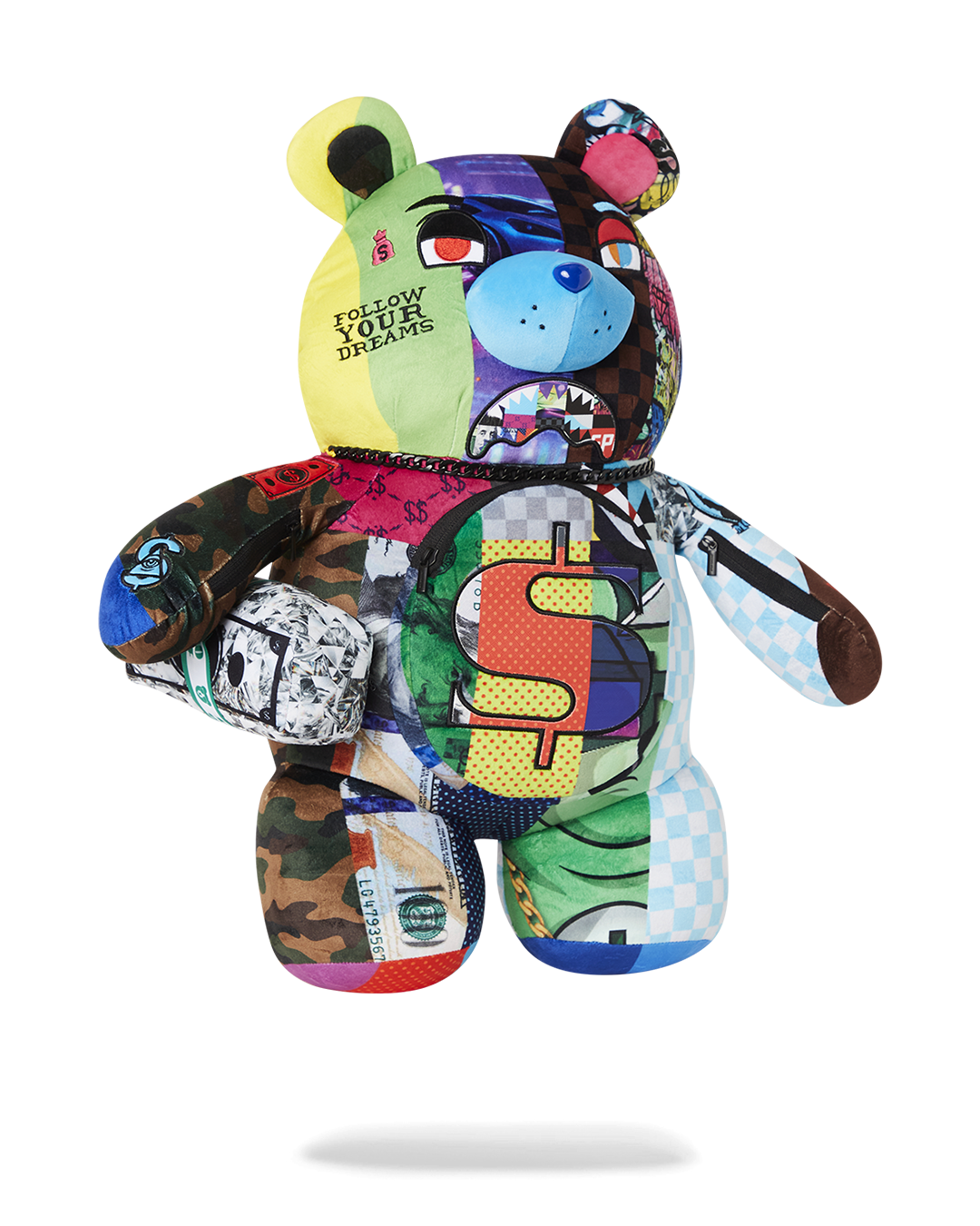 SPRAYGROUND® BACKPACK SHARK MASTERPIECES MONEYBEAR TEDDYBEAR BACKPACK