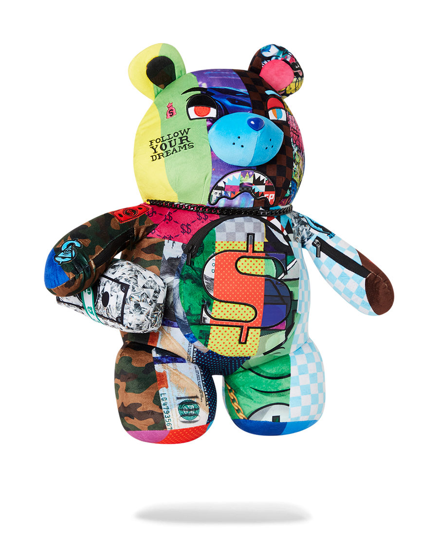 SPRAYGROUND® BACKPACK SHARK MASTERPIECES MONEYBEAR TEDDYBEAR BACKPACK