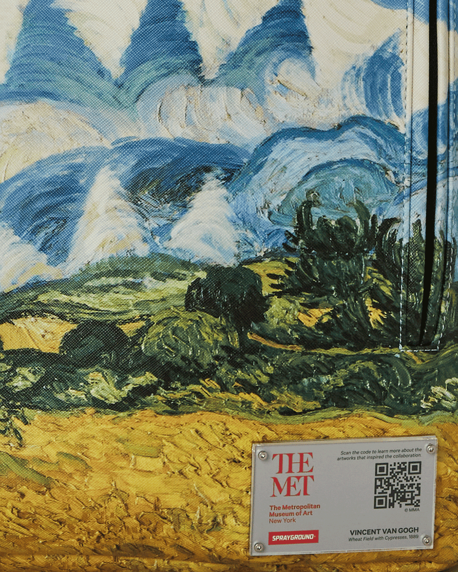 SPRAYGROUND® BACKPACK THE MET VAN GOGH WHEAT FIELD WITH CYPRESSES BACKPACK