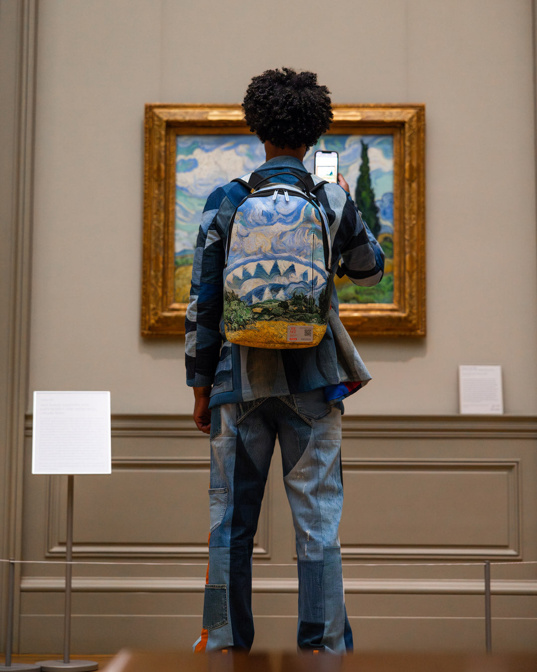 SPRAYGROUND® BACKPACK THE MET VAN GOGH WHEAT FIELD WITH CYPRESSES BACKPACK