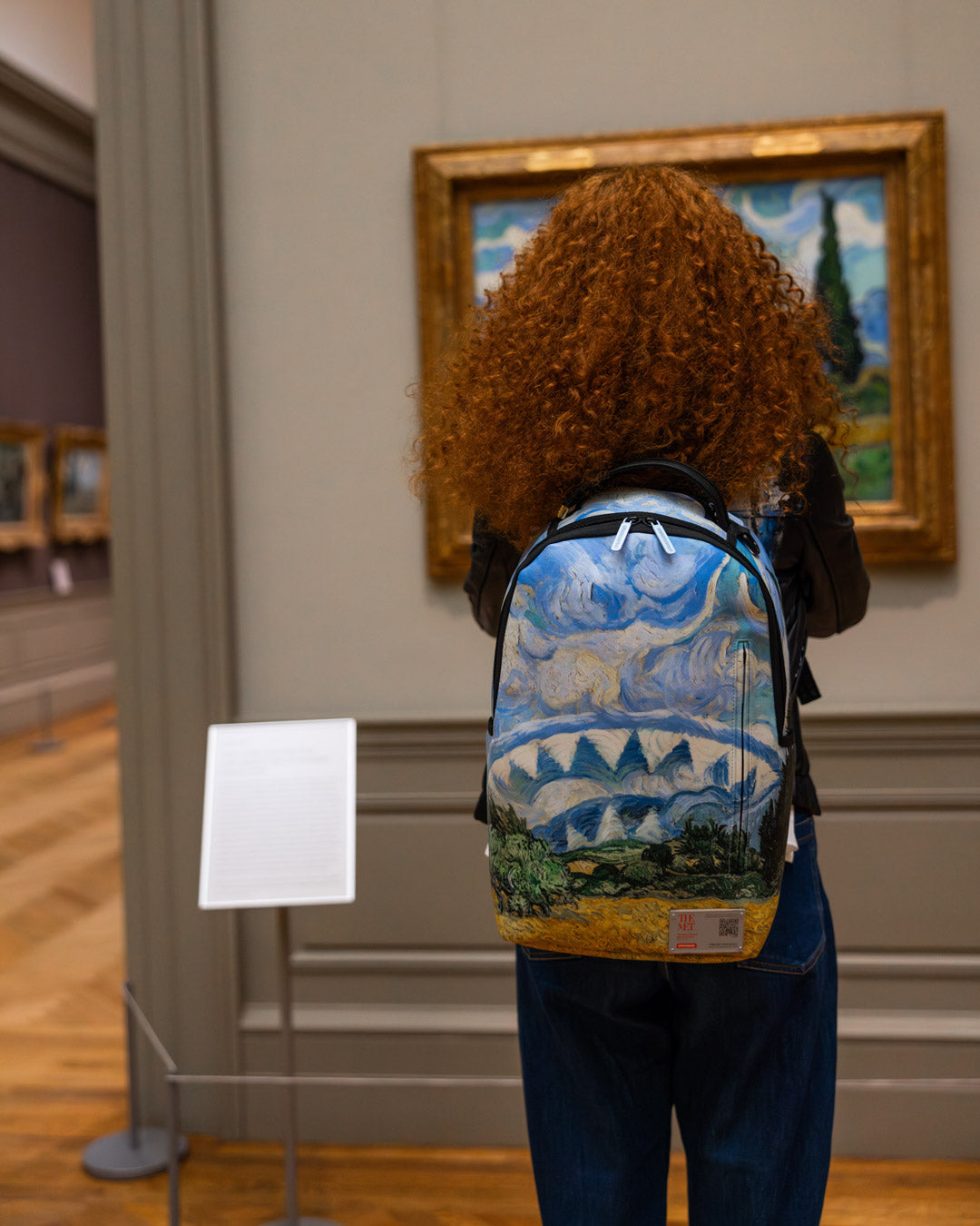 SPRAYGROUND® BACKPACK THE MET VAN GOGH WHEAT FIELD WITH CYPRESSES BACKPACK