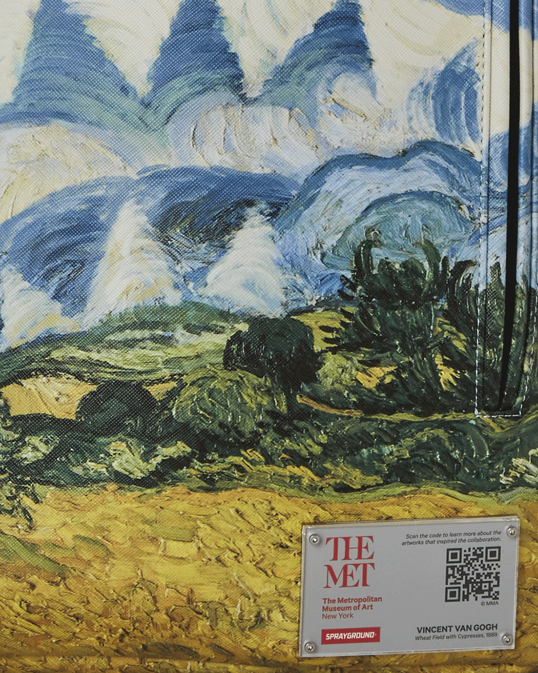 SPRAYGROUND® BACKPACK THE MET VAN GOGH WHEAT FIELD WITH CYPRESSES BACKPACK