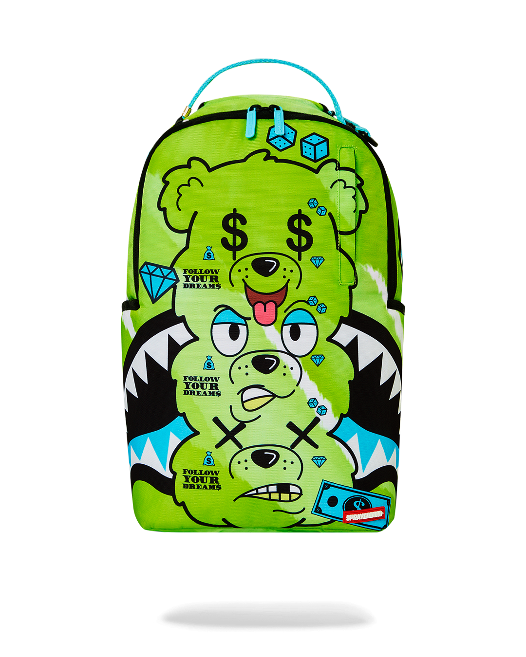 SPRAYGROUND® BACKPACK MONEY BEAR SEEING TRIPLE DLXSR BACKPACK