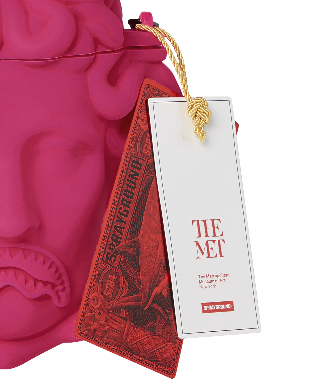 SPRAYGROUND® HANDBAG THE MET CANOVA MEDUSA HANDBAG (PINK)