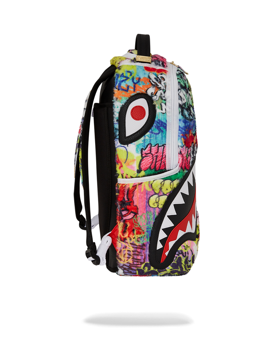 SPRAYGROUND® BACKPACK GRAFFITI FAUX FUR DLXSF BACKPACK