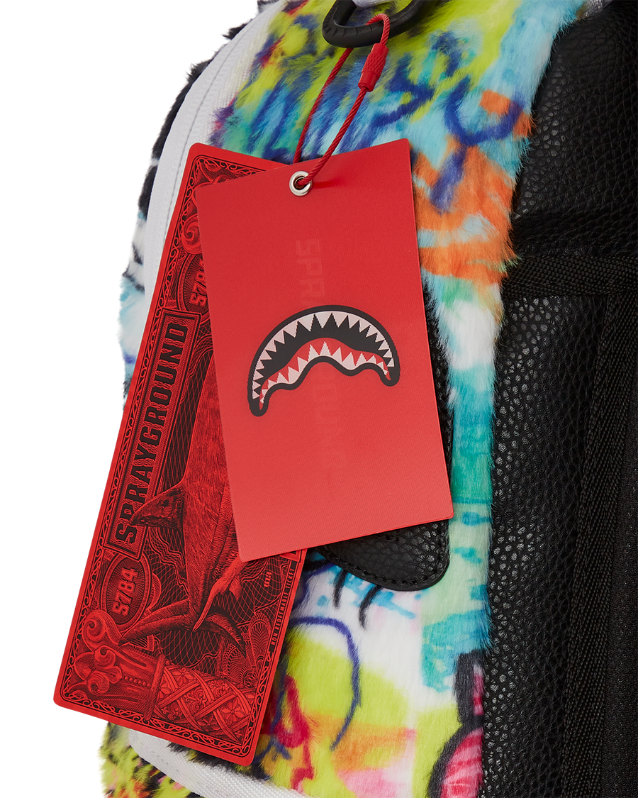 SPRAYGROUND® BACKPACK GRAFFITI FAUX FUR DLXSF BACKPACK