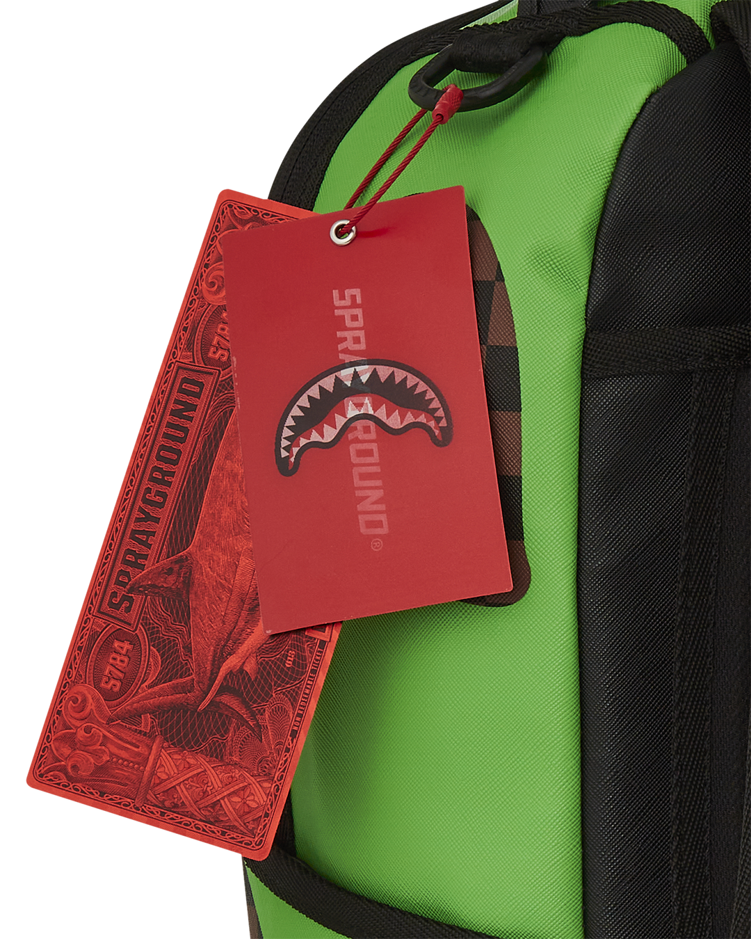 SPRAYGROUND® BACKPACK GREEN MONEY BEAR DLXSV BACKPACK