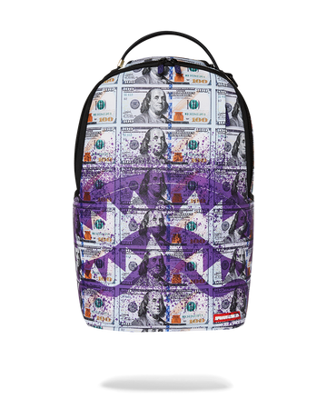 Purple sprayground backpack hotsell