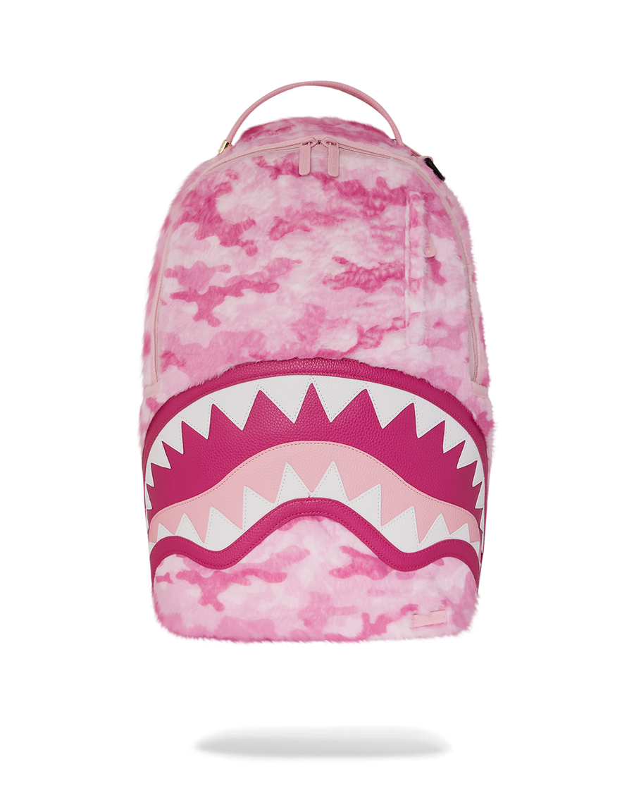 SPRAYGROUND® BACKPACK PINK CAMO FAUX FUR DLXSF BACKPACK