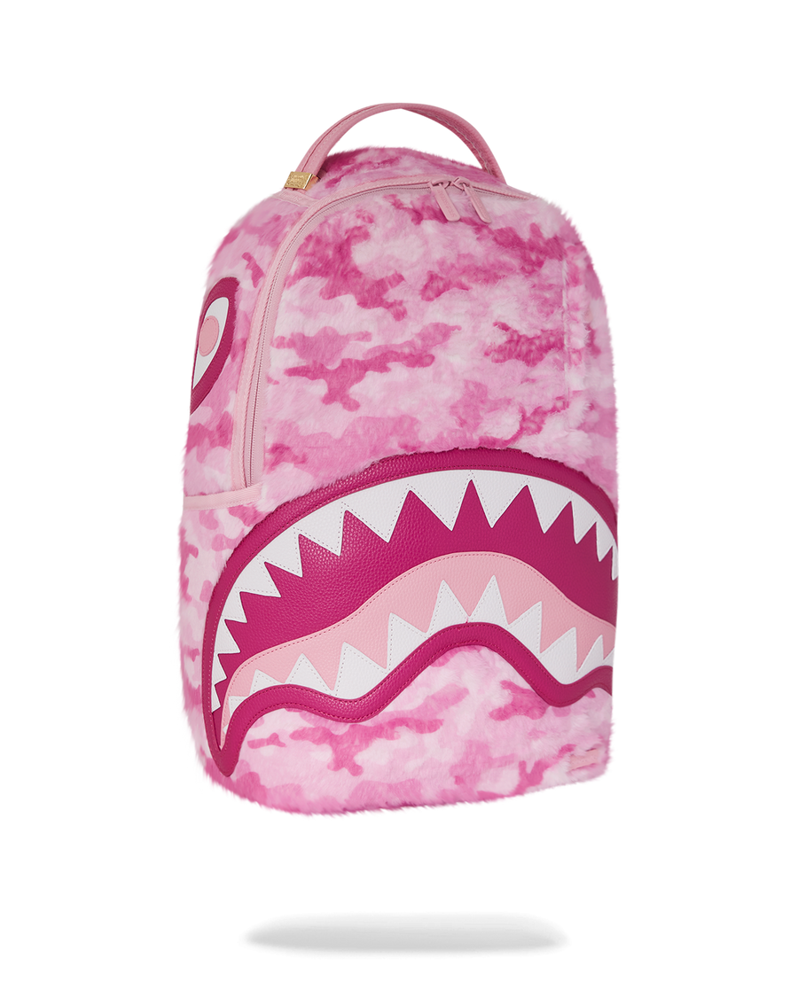 SPRAYGROUND® BACKPACK PINK CAMO FAUX FUR DLXSF BACKPACK