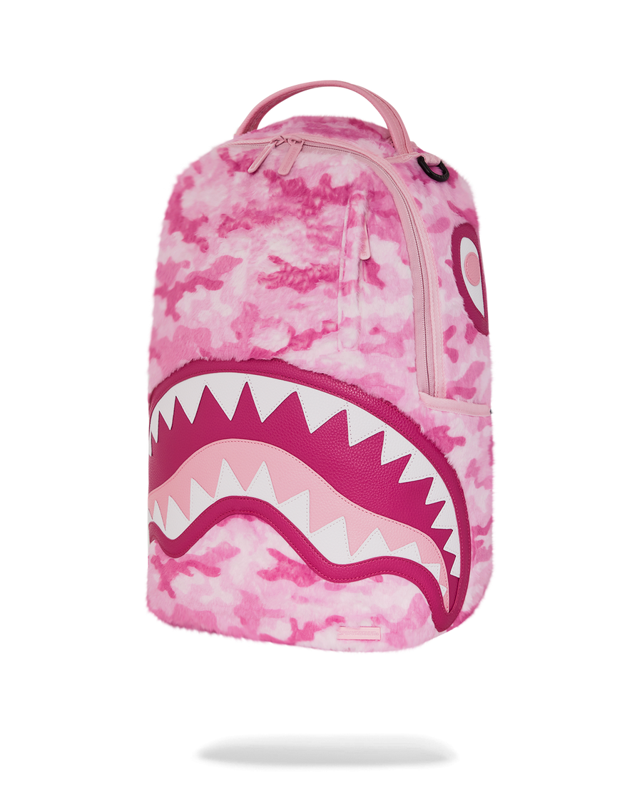 SPRAYGROUND® BACKPACK PINK CAMO FAUX FUR DLXSF BACKPACK