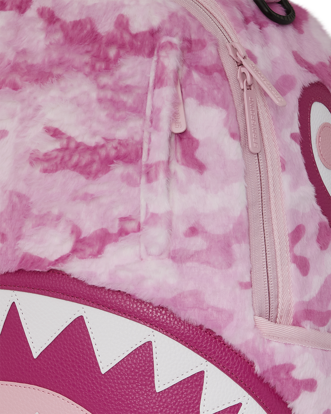 SPRAYGROUND® BACKPACK PINK CAMO FAUX FUR DLXSF BACKPACK