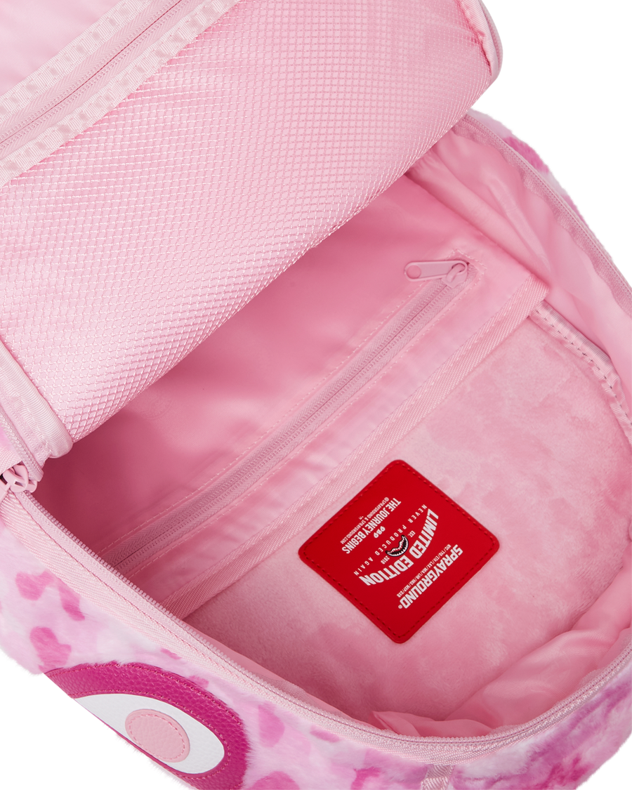 SPRAYGROUND® BACKPACK PINK CAMO FAUX FUR DLXSF BACKPACK